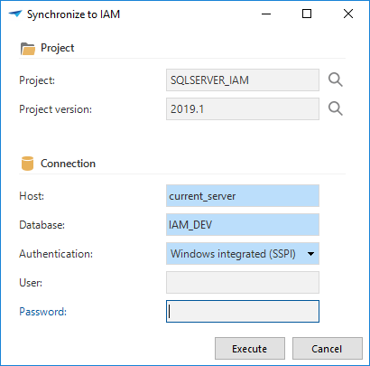 Synchronize to IAM synchronize task