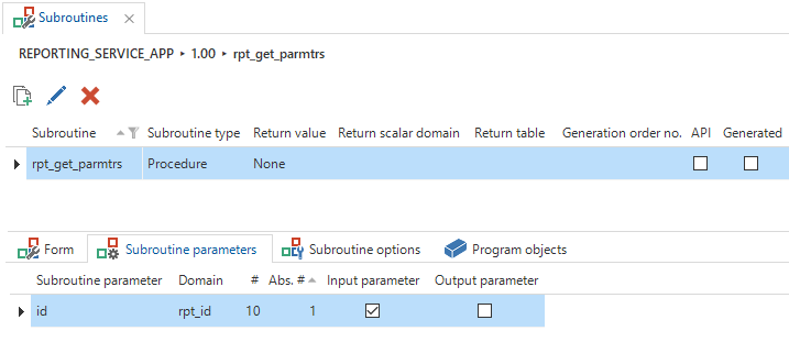 rpt_get_parmtrs subroutine