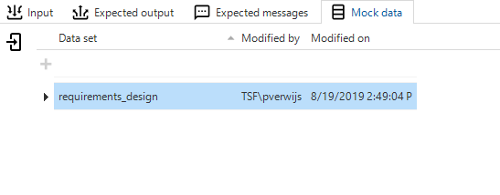 This image shows the mock data selection as detail of the unit test